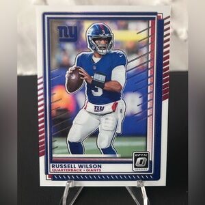 2025 Panini Donruss Optic Football Russell Wilson #50 New York Giants NFL Card